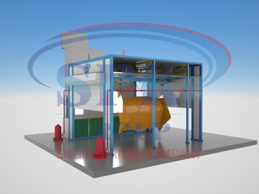 Окрасочно-сушильная камера проходного типа SPK-5.3.3 Окрасочно-сушильная камера проходного типа SPK GROUP