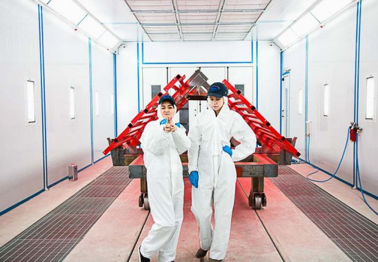 Покраска в окрасочно-сушильной камере для окраски металлоконструкций и ферм SPK 15.4.6, г. Астана (Казахстан) 