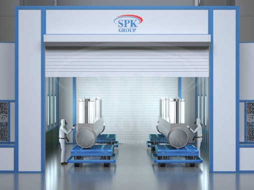 Открытая зона окраски SPK-Z 18.7,5. Комплекс подготовки и окраски поверхности SPK Открытая зона окраски SPK-Z 18.7,5. Комплекс подготовки и окраски поверхности SPK GROUP