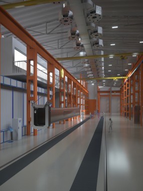 Зона открытой окраски SPK-Z 76.6.9 в составе Комплекса подготовки поверхности, окраски и сушки SPK Зона открытой окраски SPK-Z 76.6.9 в составе комплекса подготовки поверхности, окраски и сушки SPK GROUP