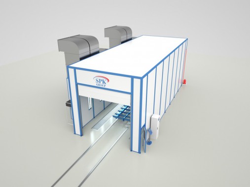 Окрасочно-сушильная камера тупикового типа SPK-14.5.4 Окрасочно-сушильная камера тупикового типа SPK GROUP
