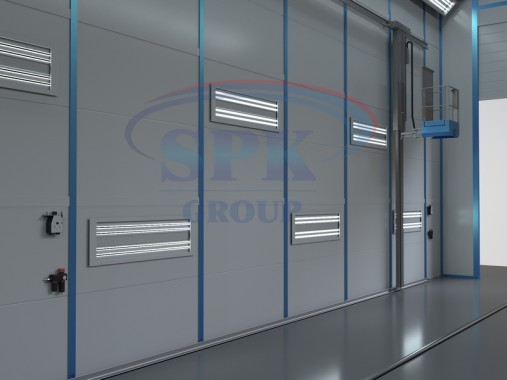 Покрасочно-сушильная камера для локомотивов SPK-Р 22.6.7 Камера окраски на газу для локомотивов