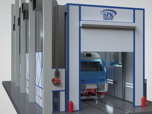 Камера SPK GROUP для окраски локомотивов