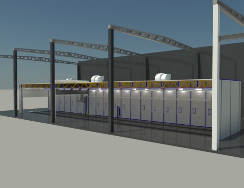 Двухсекционная покрасочно-сушильная камера для жд транспорта SPK-40.8.6 Камера окраски SPK GROUP двухсекционная