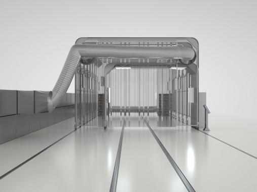 Складная окрасочно-сушильная камера проходного типа SРК - 18.7.7 Складная окрасочно-сушильная камера проходного типа SPK GROUP