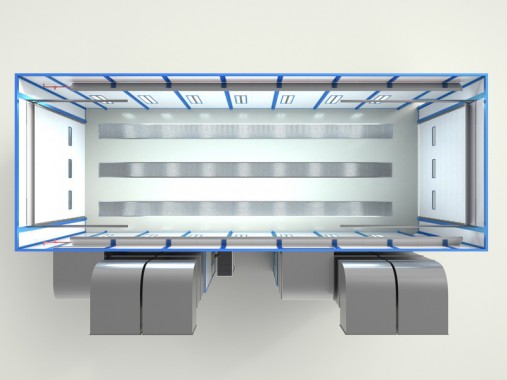 Окрасочно-сушильная камера проходного типа SPK-16.6.6 ОСК для грузовых машин от СПК