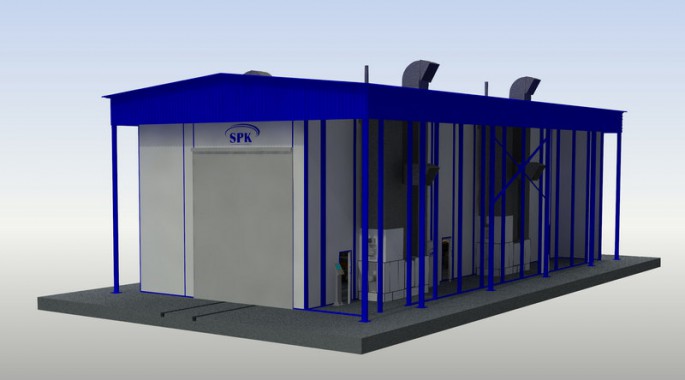 Уличная камера окраски жд от SPK GROUP 