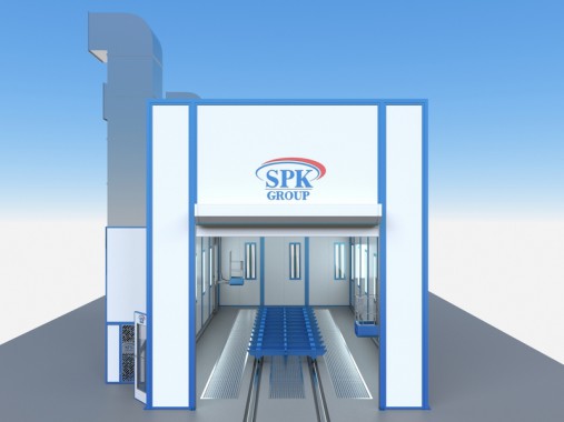 Окрасочно-сушильная камера тупикового типа SРК - 13.6.6 Окрасочные решения от SPK GROUP для жд