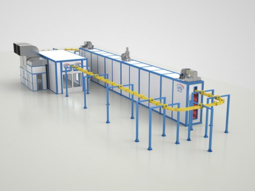 Линия для окраски и сушки деталей вертолётов Линия для окраски и сушки деталей вертолётов SPK GROUP