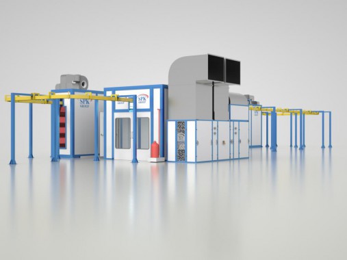 Линия для окраски и сушки деталей вертолётов Линия для окраски и сушки деталей вертолётов SPK GROUP