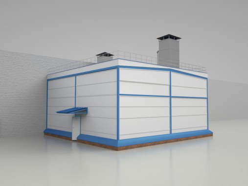 Уличная покрасочно-сушильная камера SPK-T 12.6.4 для деталей самолета, г. Екатеринбург Уличная покрасочно-сушильная камера SPK-T 12.6.4 для деталей самолета, г. Екатеринбург