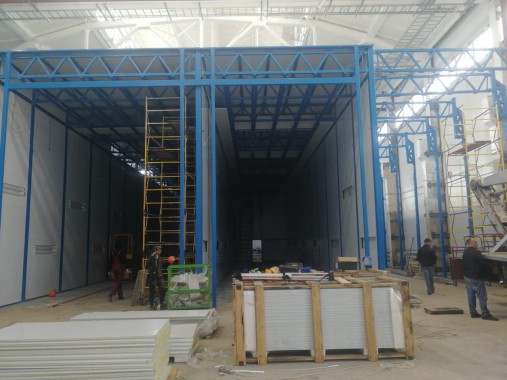 Комплекс подготовки, покраски и сушки для трамвайных вагонов, г. Тверь Комплекс подготовки, окраски и сушки вагонов трамваев SPK GROUP