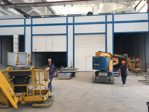 Комплекс подготовки, покраски и сушки для трамвайных вагонов, г. Тверь Комплекс подготовки, окраски и сушки вагонов трамваев SPK GROUP