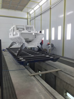 Комплекс подготовки, покраски и сушки для военной техники. Покрасочно-сушильная камера SPK-15.6.6