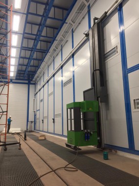 Проходная камера для окраски и сушки кузовов электровозов SPK-P 22.6.7 SPK GROUP - оборудование для окраски электровозов