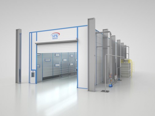 Комплекс подготовки, покраски и проверки герметичности SPK-54.30.8 Комплекс подготовки, покраски и проверки герметичности SPK GROUP
