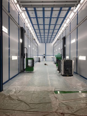 Комплекс подготовки, покраски и сушки для трамвайных вагонов, г. Тверь Изготовление комплекса SPK GROUP для трамвайных вагонов