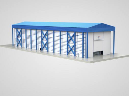 Уличный комплекс подготовки, покраски и сушки для судостроения SPK Уличный комплекс подготовки, покраски и сушки для судостроения SPK GROUP