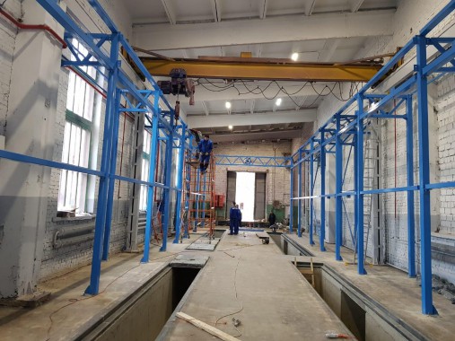 Комплекс подготовки, мойки и окраски поверхности для изделий машиностроительного комплекса, г. В. Луки Комплекс подготовки, мойки и окраски поверхности для изделий машиностроительного комплекса SPK GROUP