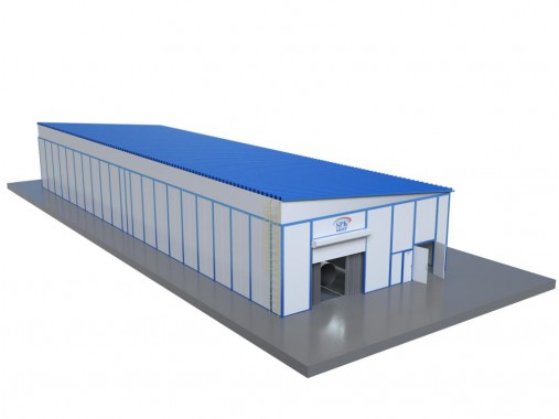 Проходная уличная дробеструйная камера для свайных конструкций SPK - 41.8.5 Проходная уличная дробеструйная камера для свайных конструкций SPK GROUP