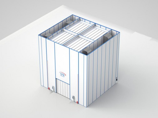 Окрасочно-сушильная камера уличного типа SРК - 16.12.18 Уличная камера SPK GROUP для военной техники