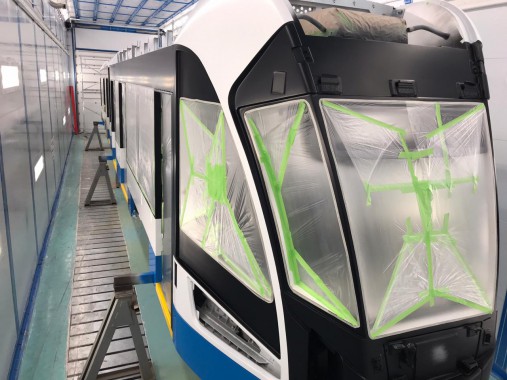 Комплекс подготовки, покраски и сушки для трамвайных вагонов, г. Тверь Комплекс подготовки, окраски и сушки вагонов трамваев SPK GROUP