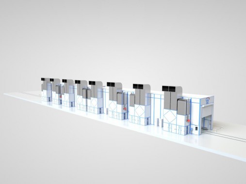 Комплекс подготовки и покраски для полувагонов SPK Комплекс подготовки и покраски для полувагонов SPK GROUP