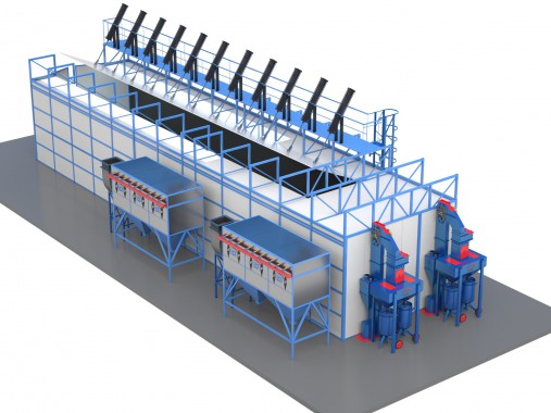 Дробеструйная камера SPK- D-25.6.6 Дробеструйная камера SPK- D-25.6.6 SPK GROUP