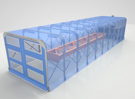 Проходная телескопическая окрасочно-сушильная камера SРК - 11.6.5 Проходная телескопическая окрасочно-сушильная камера SPK GROUP