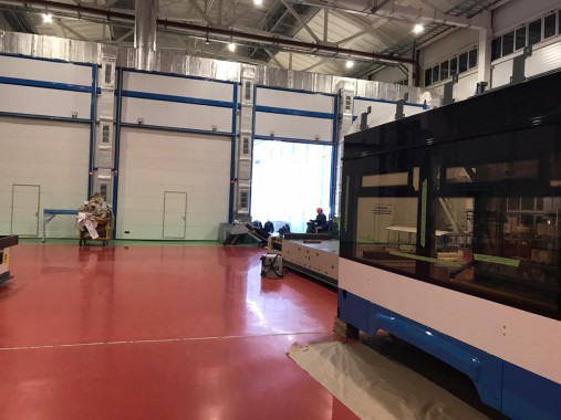 Комплекс подготовки, покраски и сушки для трамвайных вагонов, г. Тверь Комплекс подготовки, окраски и сушки вагонов трамваев SPK GROUP