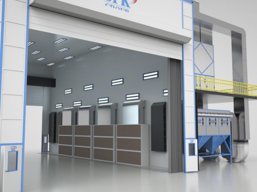 Дробеструйно-окрасочно-сушильная камера SPK Дробеструйно-окрасочно-сушильная камера SPK GROUP