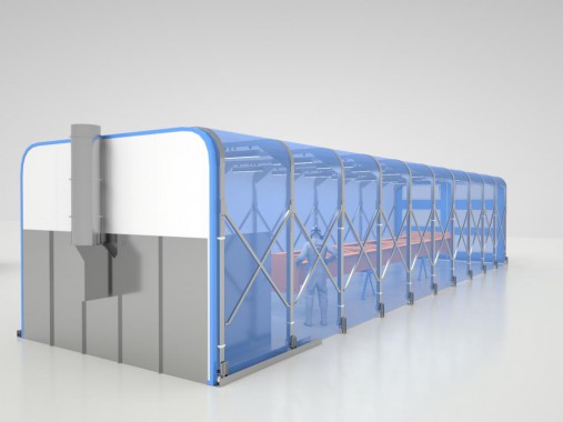 Проходная телескопическая окрасочно-сушильная камера SРК - 11.6.5 Проходная телескопическая окрасочно-сушильная камера SPK GROUP