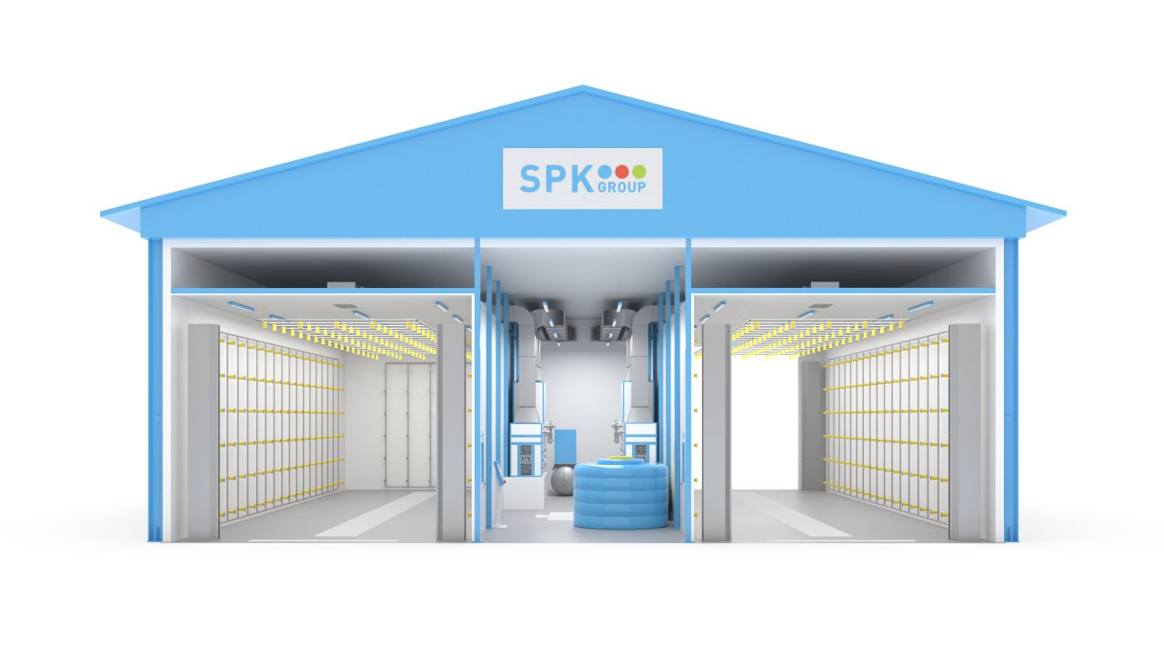 Проект уличной дождевальной камеры SPK GROUP