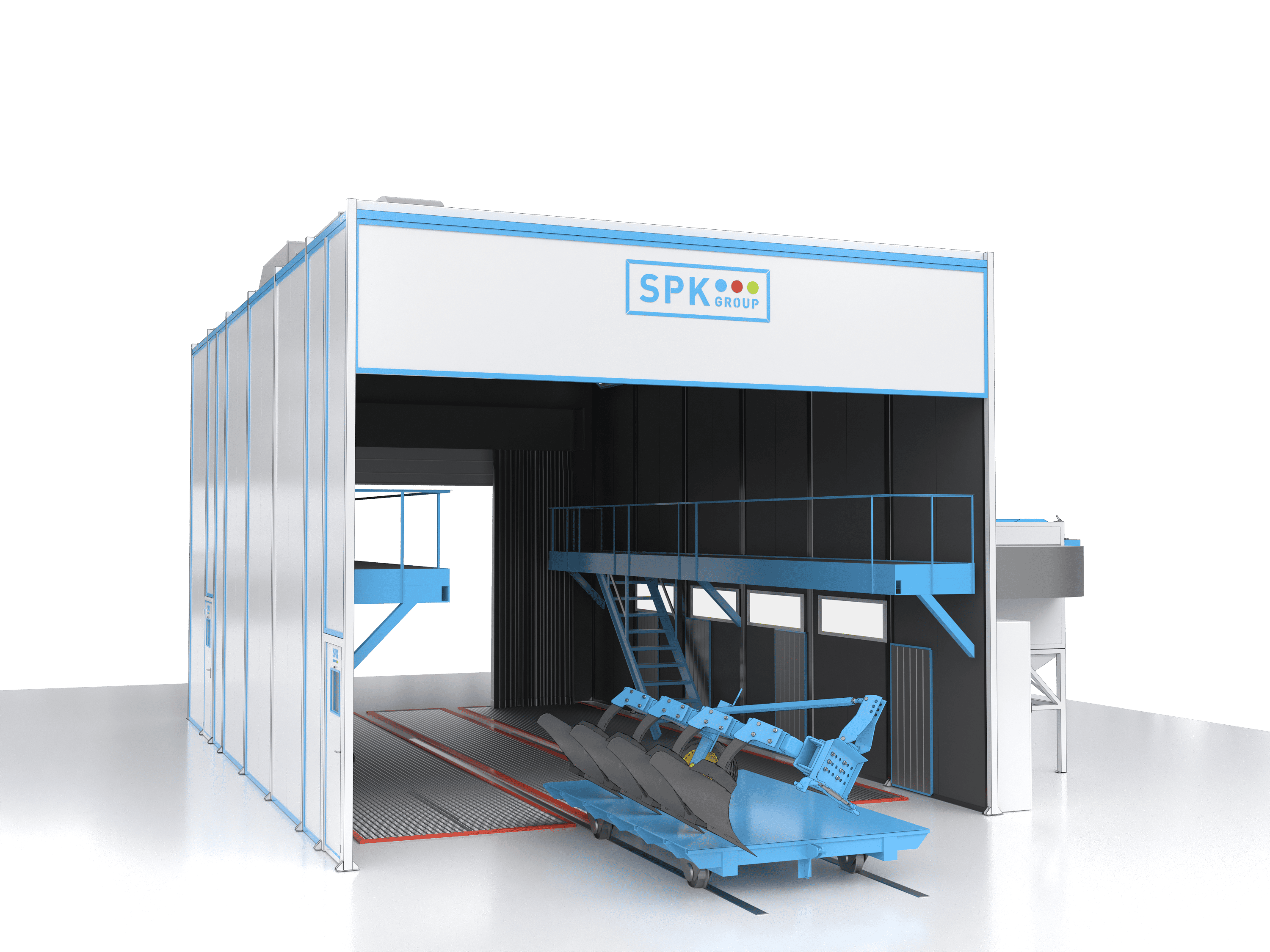 дробеструйная камера для спецтехники