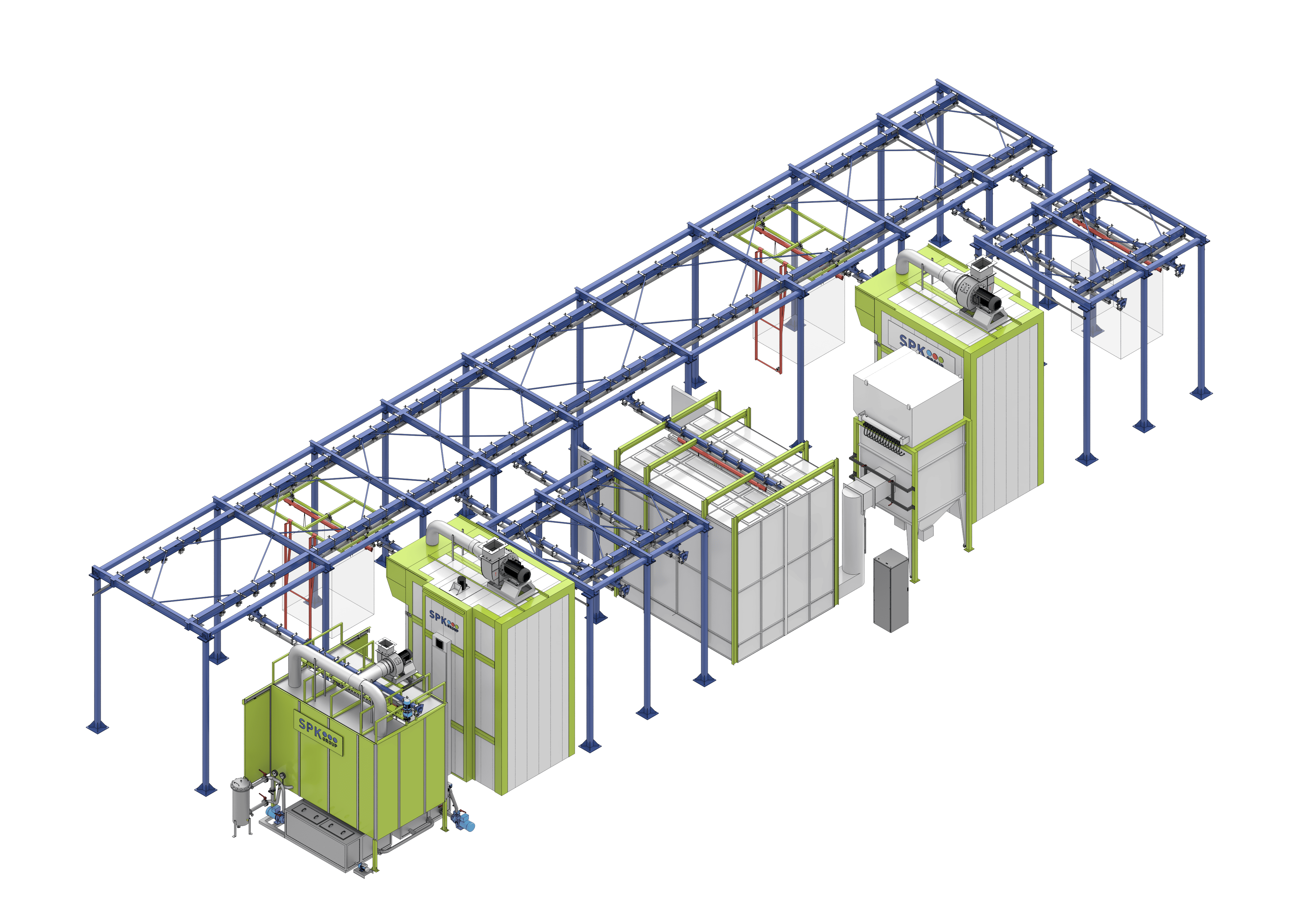 линия порошковой окраски
