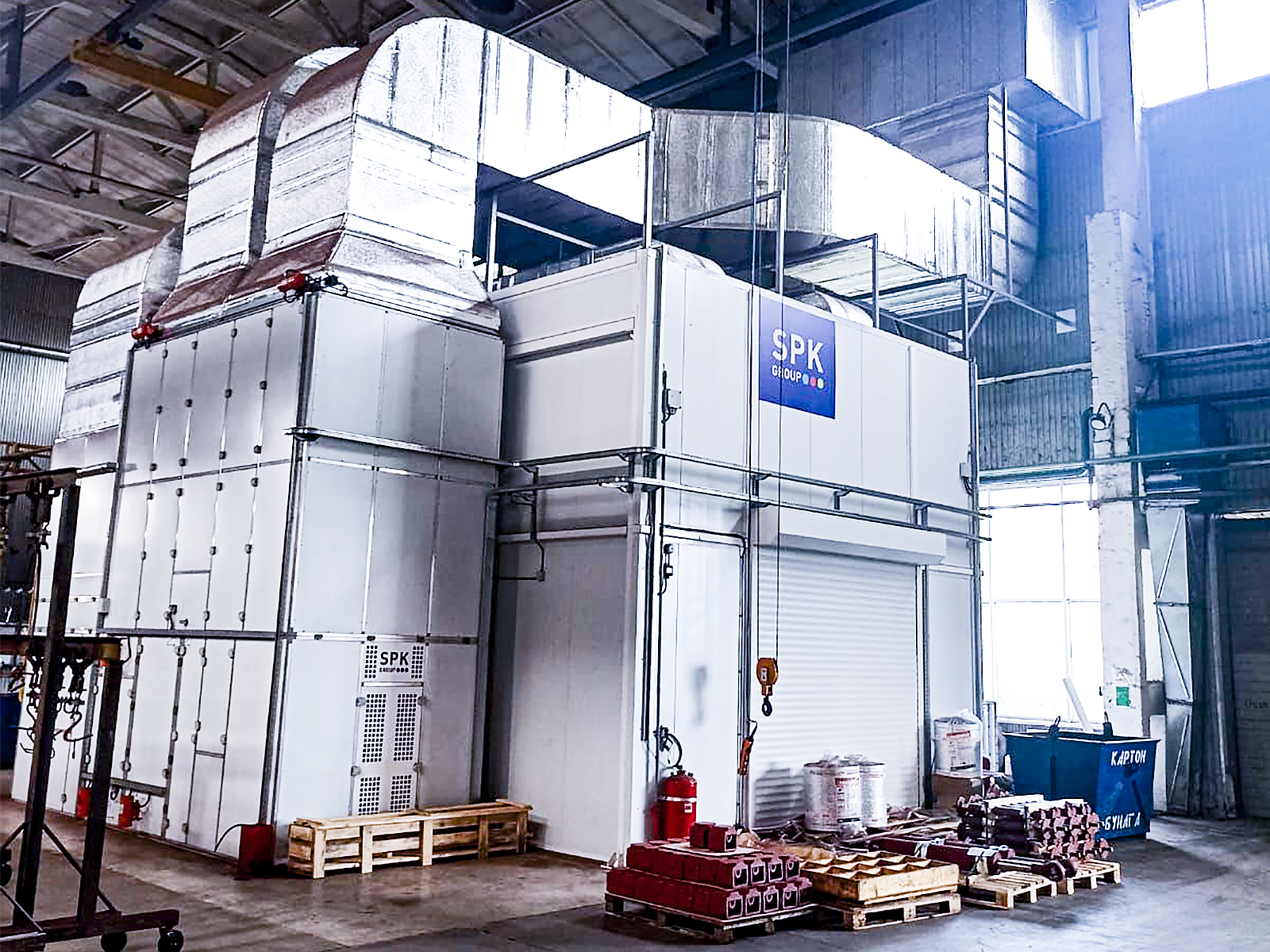 окрасочная камера для агрегатов