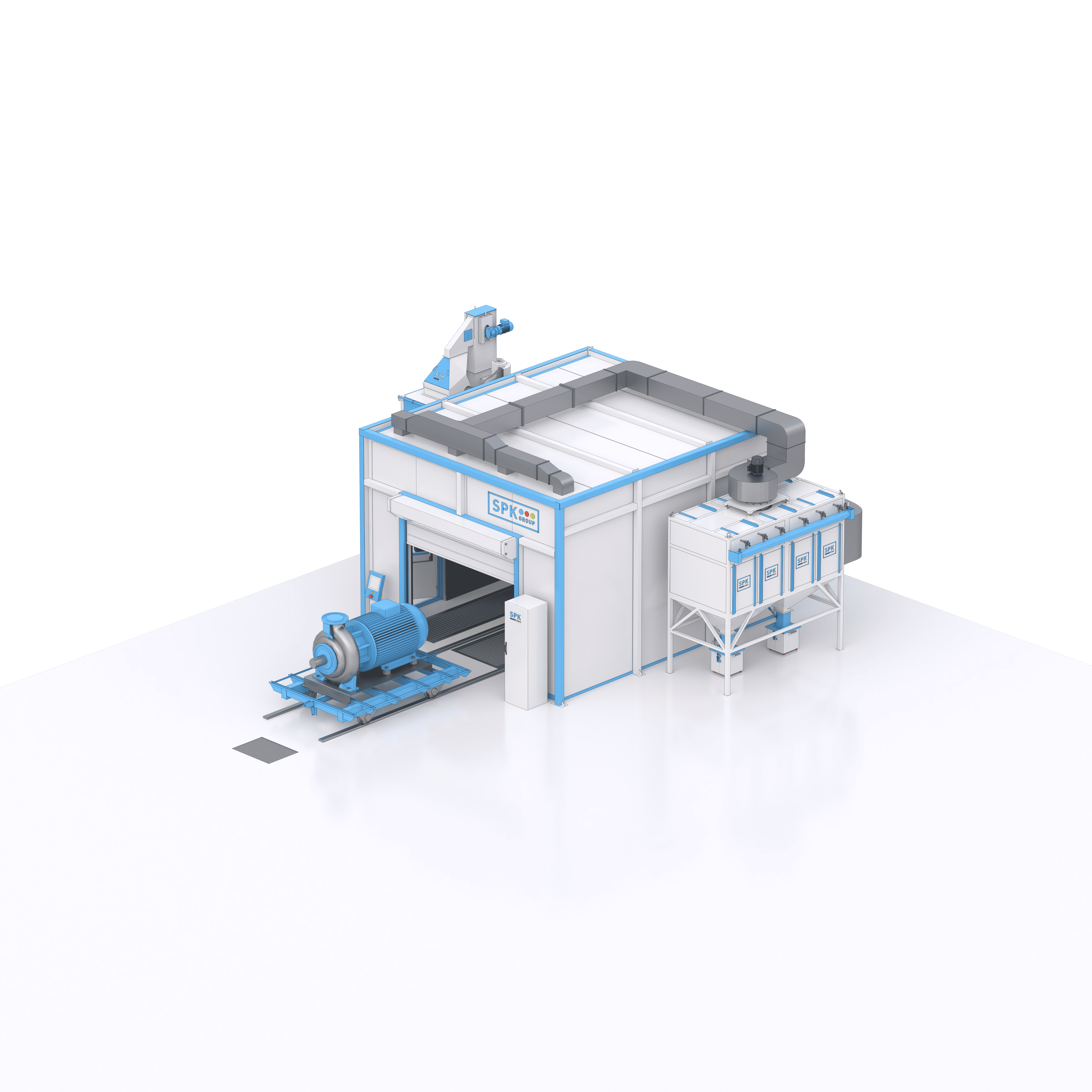 покраска промышленных насосов