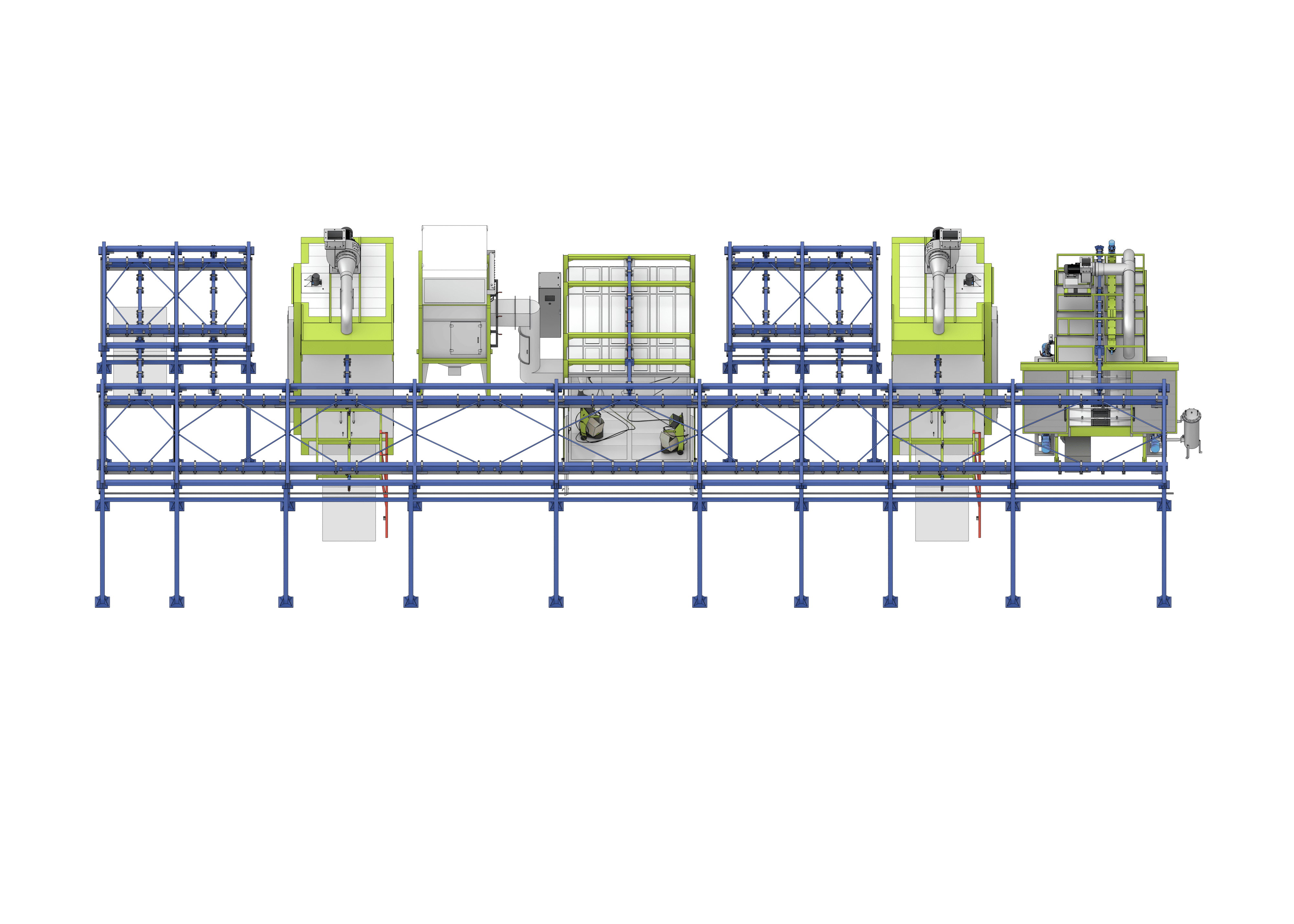 покрасочная линия порошковой окраски