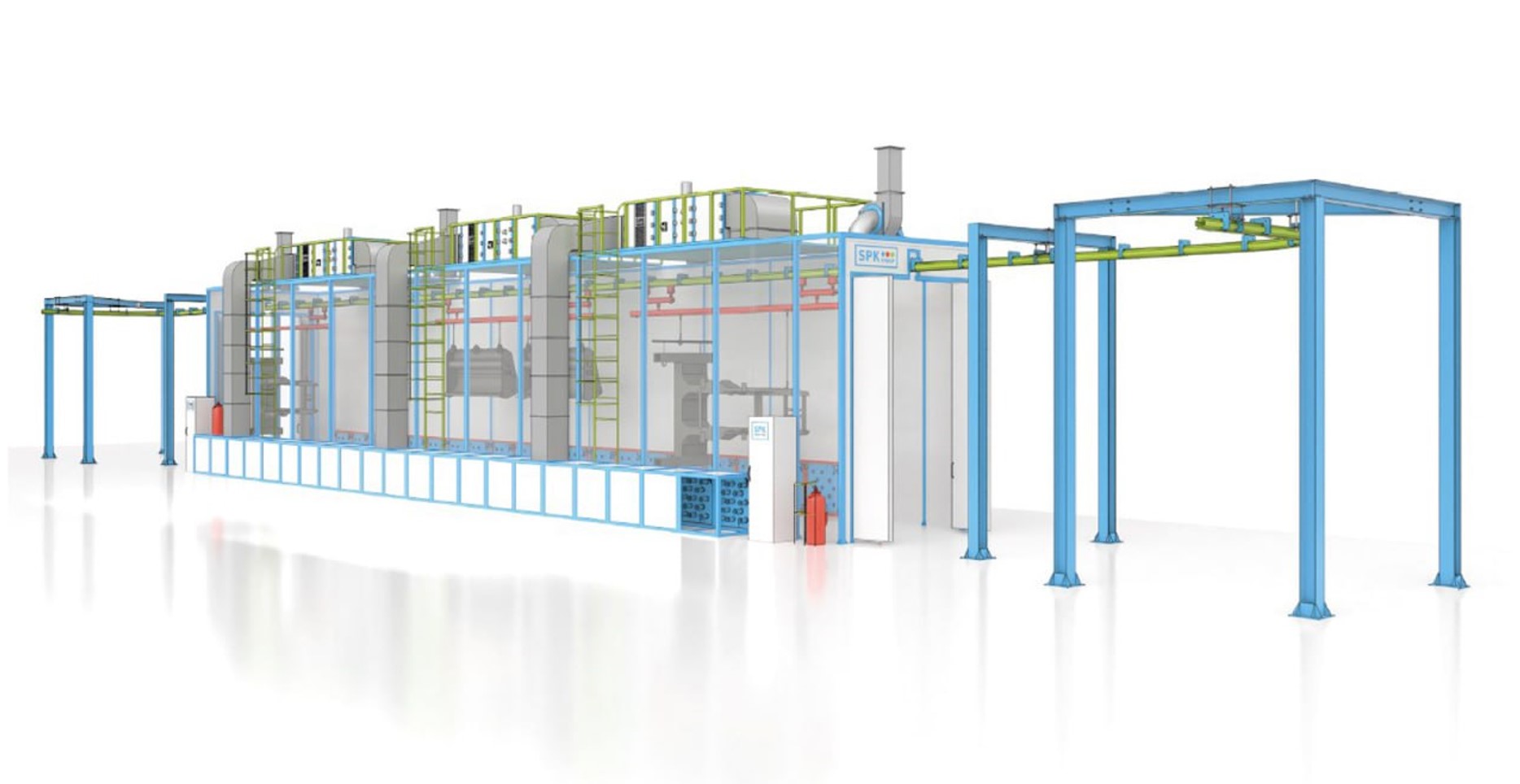 покрасочная порошкова линия
