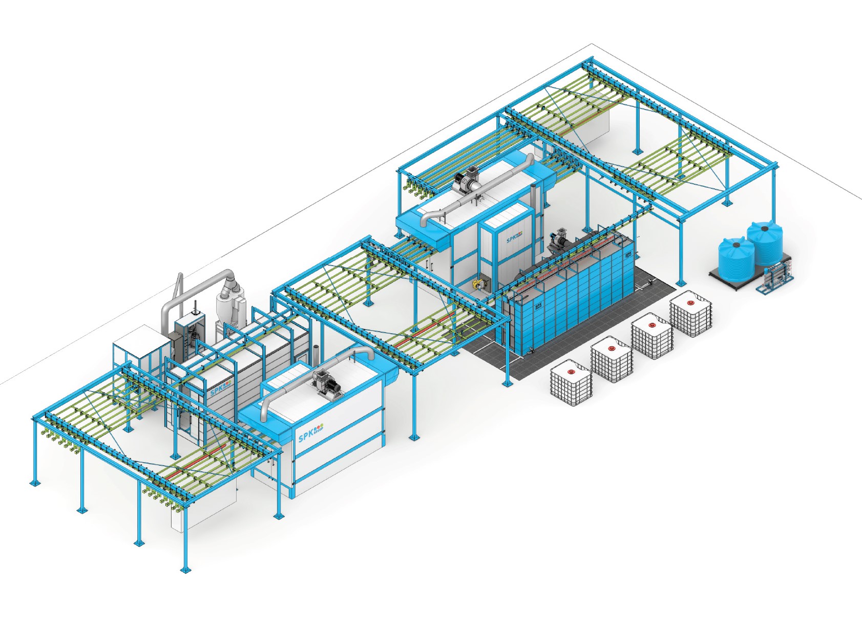 порошковая окрасочная линия