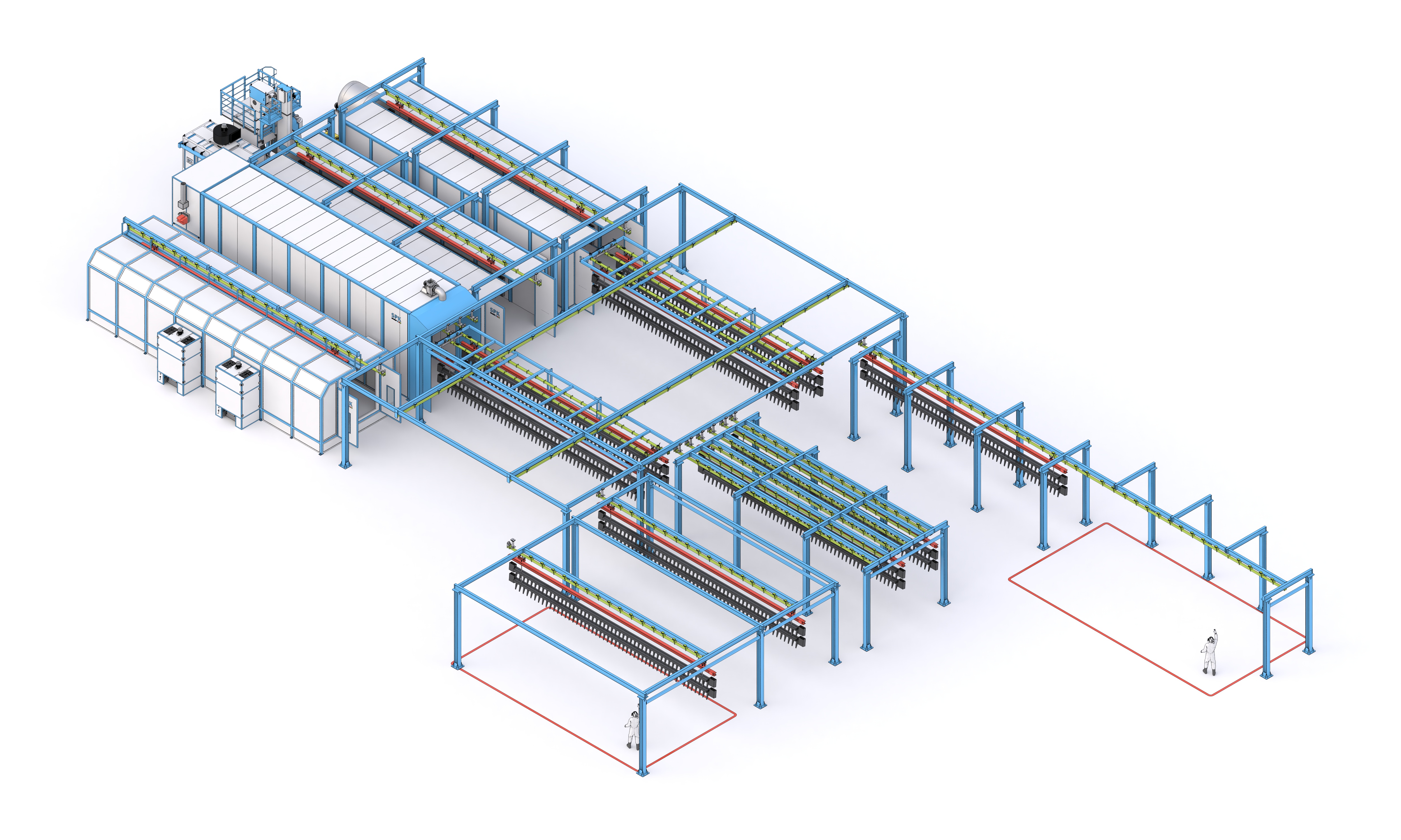 порошковая покрасочная линия